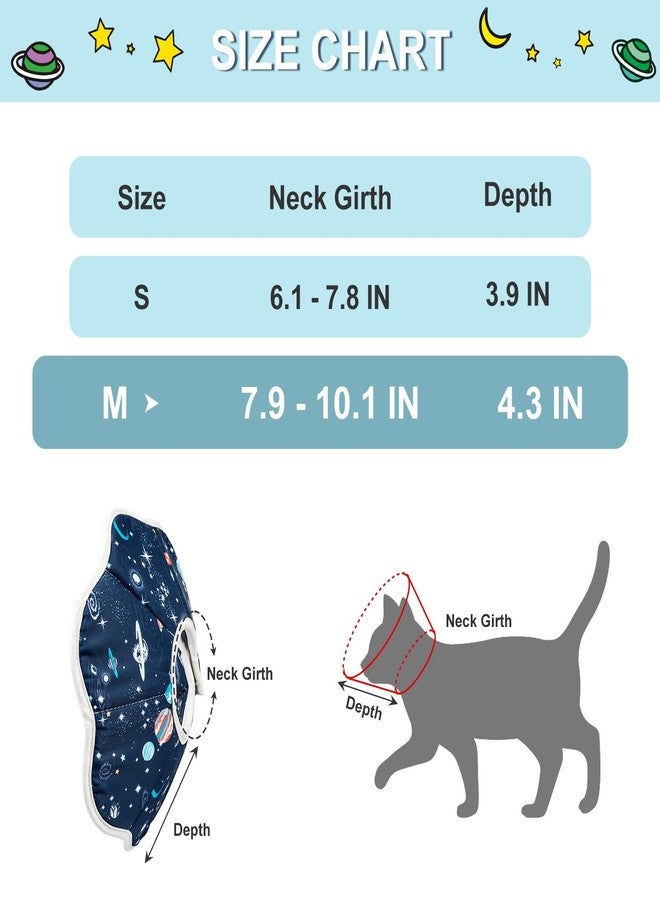Depets Cat Cone Collar Soft, Adjustable Lightweight Cat Recovery E Collar to Stop Licking for Puppy Rabbit, Waterproof Pet Cone for Small Animal After Surgery Grooming, Neck Girth 9.5 in - Image 4